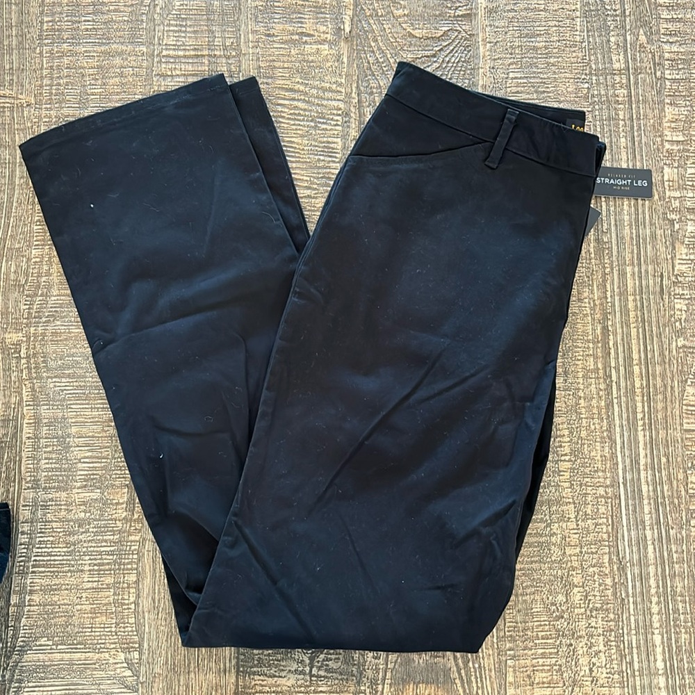 LEE black khakis